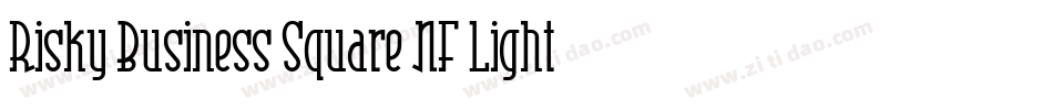 Risky Business Square NF Light字体转换
